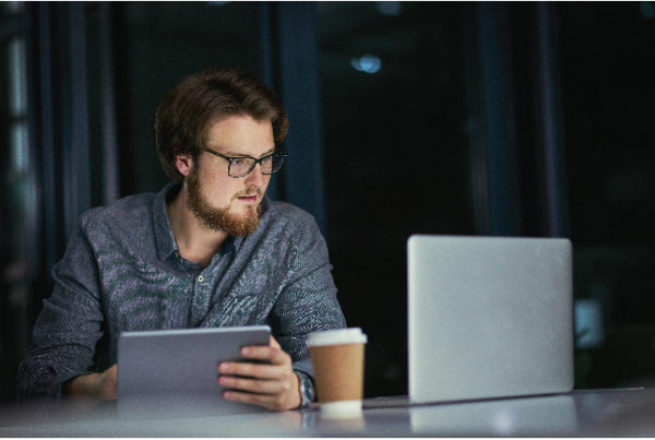 Man at computer
