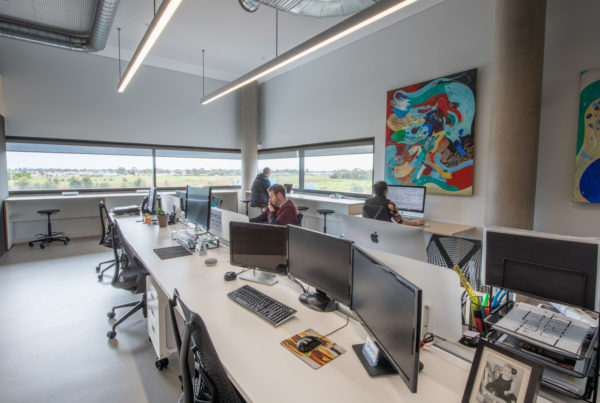 Stretton Centre co-working precinct, photo shows workspace